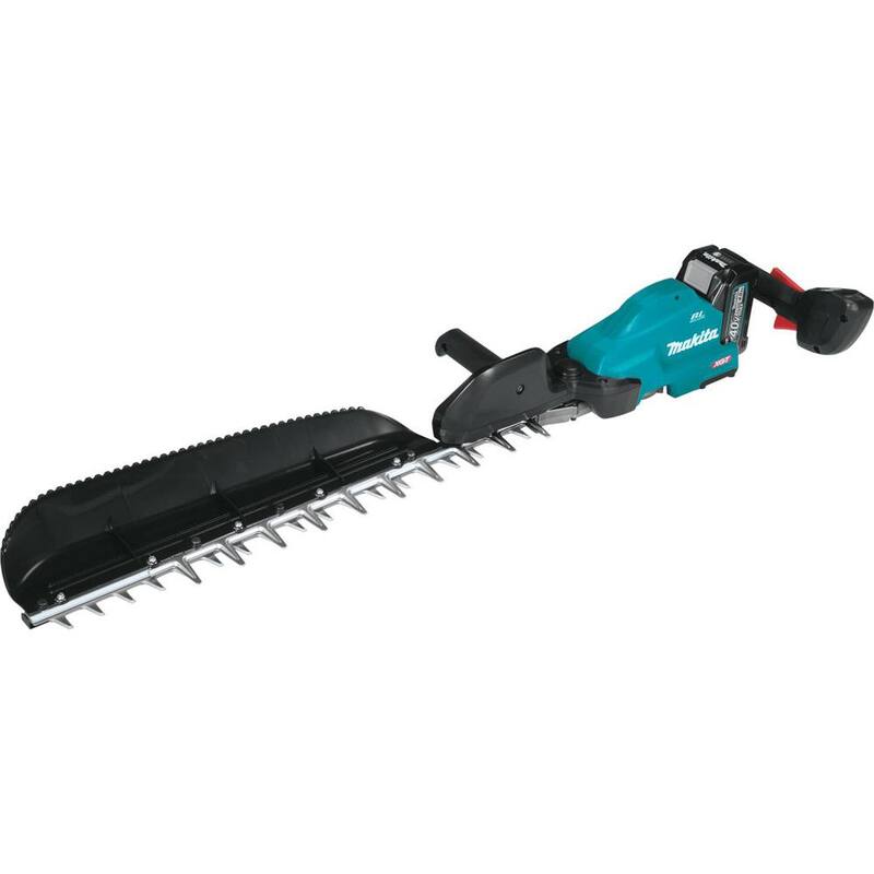 Makita XGT 40V max Brushless Cordless 24 in. Single-Sided Hedge Trimmer Kit (4.0Ah) - GHU04M1