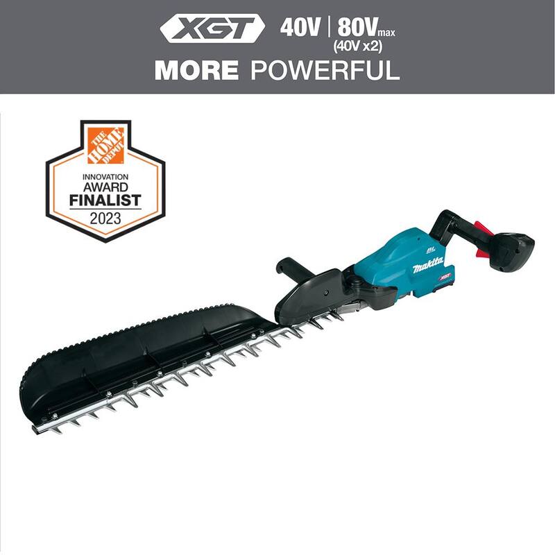 Makita XGT 40V max Brushless Cordless 24 in. Single-Sided Hedge Trimmer (Tool Only) - GHU04Z