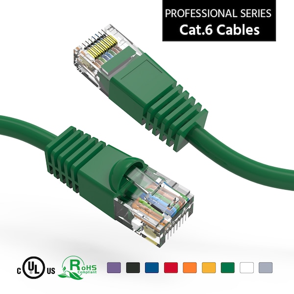 Bestlink Netware CAT6 UTP Ethernet Network Booted Cable- 20ft- Green - 100714GN