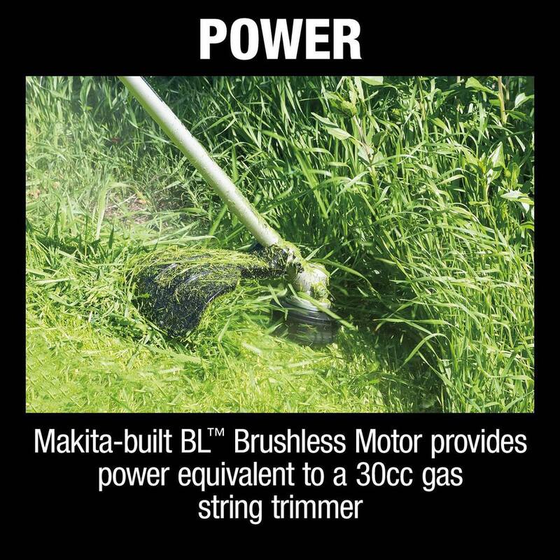 Makita LXT 18V X2 (36V) Lithium-Ion Brushless Cordless String Trimmer Kit (5.0Ah) with LXT 18V Battery Pack 5.0 Ah (2-Pk) - XRU18PT-BL18502