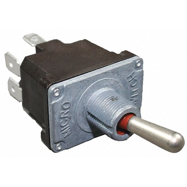 Interruptor basculante de Honeywell, DPDT, 6 conexiones, Momentáneo Encendido/Mantenimiento Apagado/Momentáneo Encendido, 1/2 hp, 10A @ 277V CA - 2NT91-7