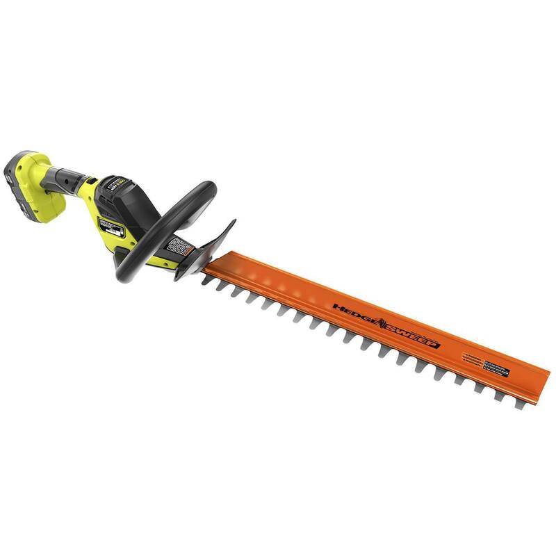 RYOBI ONE+ HP 18V Brushless 22 in. Cordless Battery Hedge Trimmer & Brushless Cordless Pruner w/ 2.0 Ah Battery & Charger - P2680-PNR