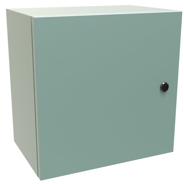 Hammond Steel Electrical Enclosures, 16 in H, 10 in D, 16 in W, NEMA 4, Hinged - EN4SD161610GY