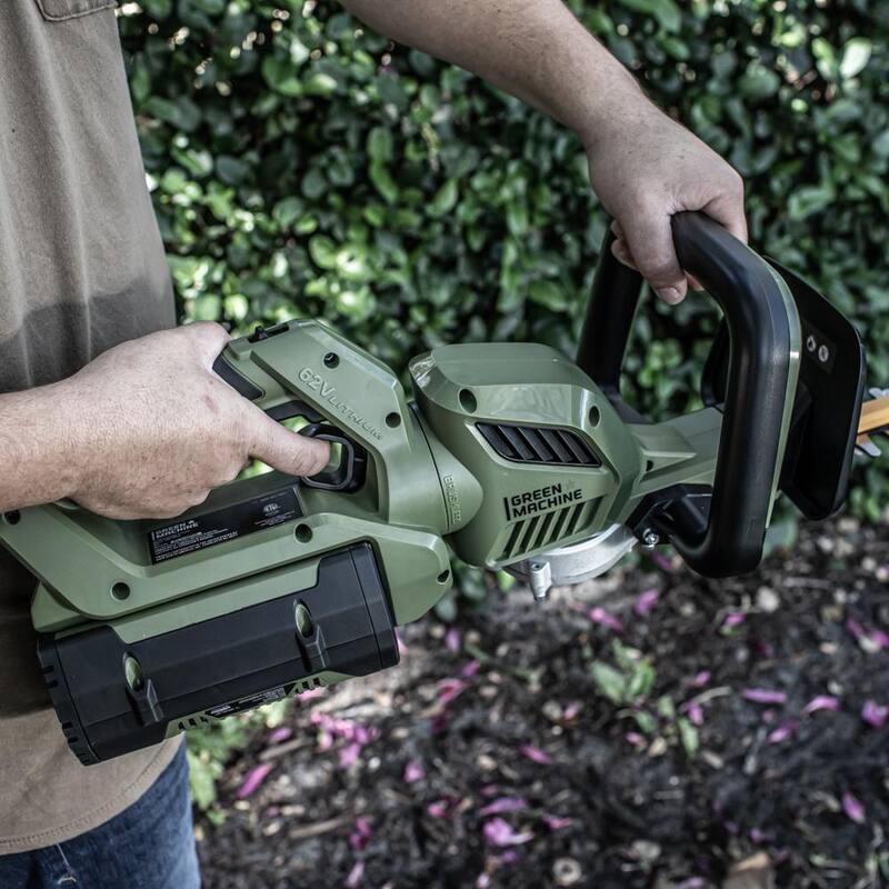 Green Machine 62-Volt Cordless 25 in. Hedge Trimmer (Tool-Only) - GMHT6200-TO