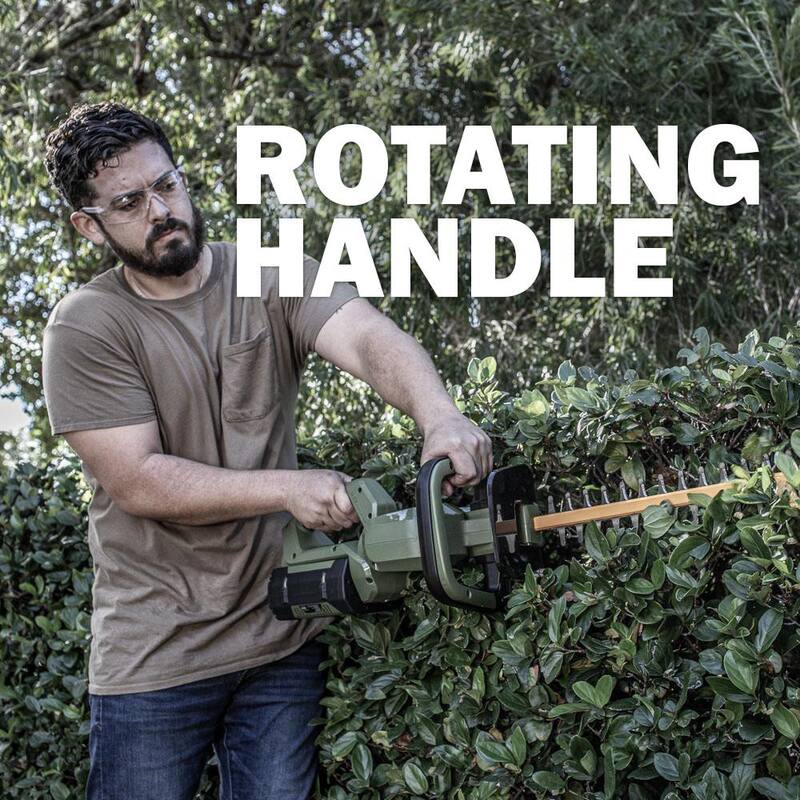 Green Machine 62-Volt Cordless 25 in. Hedge Trimmer (Tool-Only) - GMHT6200-TO