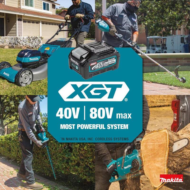 Makita XGT 40V max Brushless Cordless 15 in. String Trimmer Kit (4.0 Ah) with XGT 40V Max 4.0Ah Battery - GRU01M1-BL4040