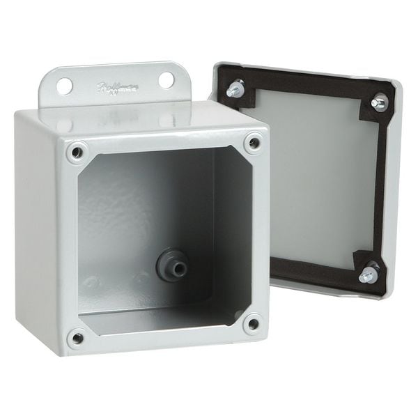 Nvent Hoffman Steel Electrical Enclosures, 8 in H, 6 in D, 6 in W, NEMA 12, Screw On - A8066SC