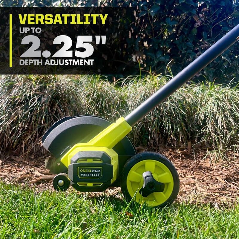 RYOBI ONE+ HP 18V Brushless Edger with 3 Extra Edger Blades, 4.0 Ah Battery, and Charger - P2312-AC3