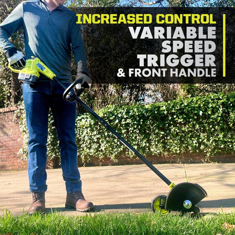 RYOBI ONE+ HP 18V Brushless Edger with 3 Extra Edger Blades, 4.0 Ah Battery, and Charger - P2312-AC3