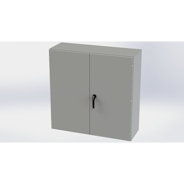 Saginaw Control & Engineering Carbon Steel Electrical Enclosures, 48 in H, 16 in D, 48 in W, NEMA 3R, 12, 13 - SCE-484816WFLP