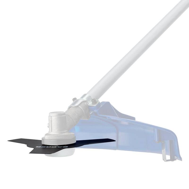 WILD BADGER POWER 26 cc 2-Stroke 2-in-1 Gas Full Crank Straight Shaft Grass Trimmer with Brush Cutter Blade and Bonus Harness - WB26BCI