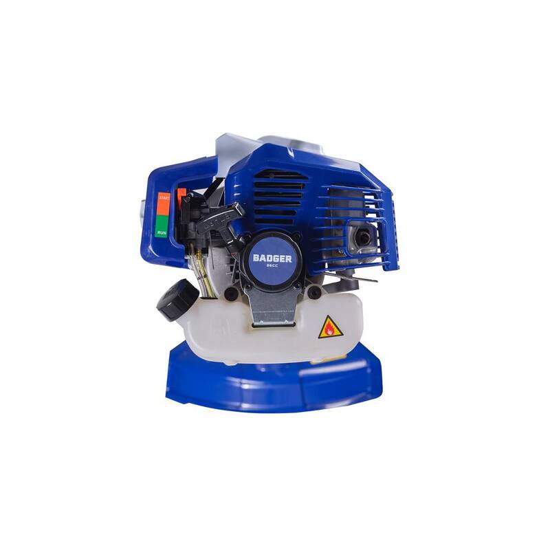 WILD BADGER POWER 26 cc 2-Stroke 2-in-1 Gas Full Crank Straight Shaft Grass Trimmer with Brush Cutter Blade and Bonus Harness - WB26BCI