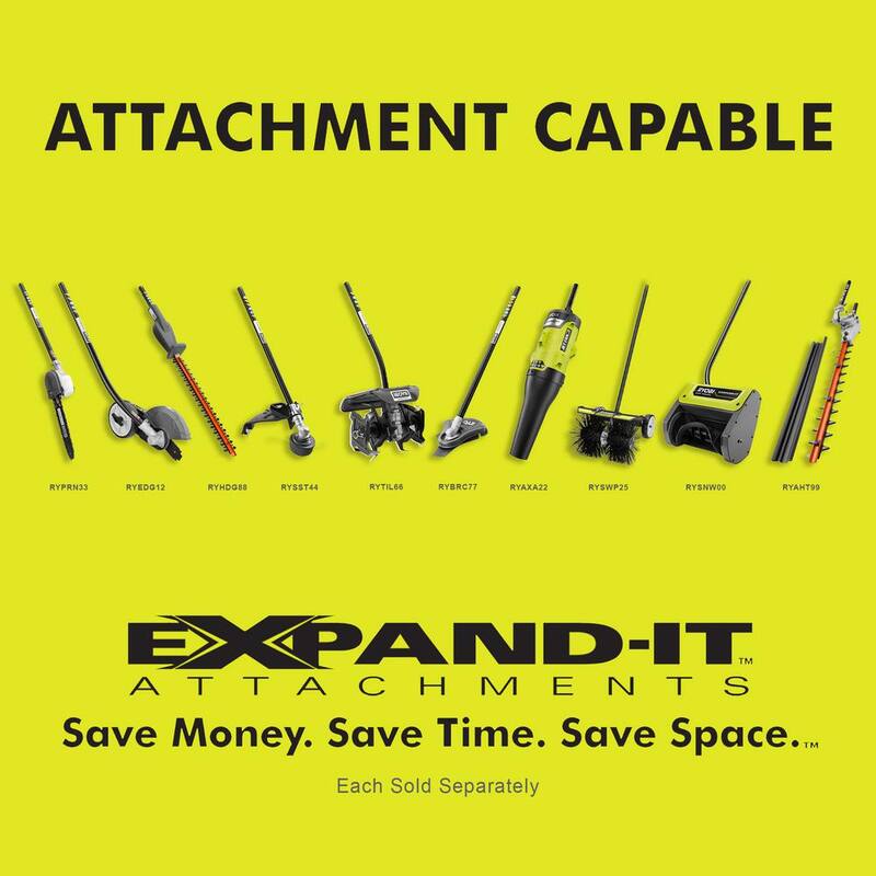 RYOBI 25 cc 2-Stroke Attachment Capable Full Crank Curved Shaft Gas String Trimmer - RY252CS