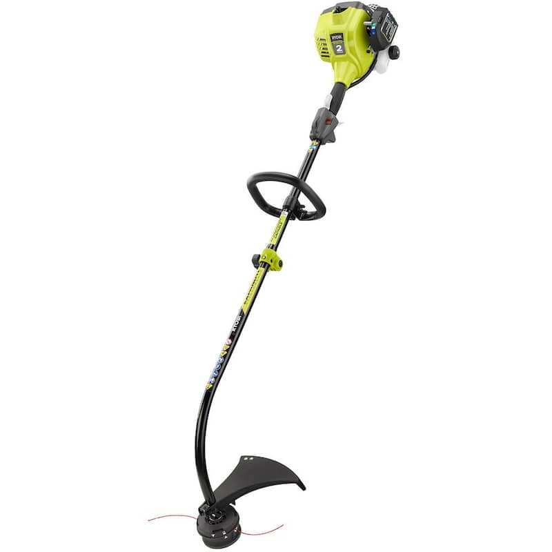 RYOBI 25 cc 2-Stroke Attachment Capable Full Crank Curved Shaft Gas String Trimmer - RY252CS