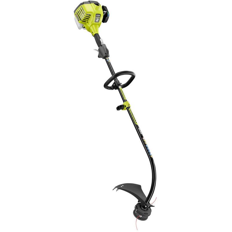 RYOBI 25 cc 2-Stroke Attachment Capable Full Crank Curved Shaft Gas String Trimmer - RY252CS