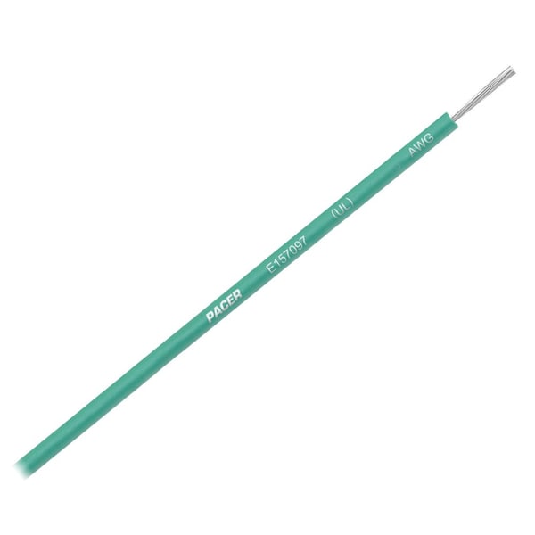 Pacer Group Pacer Green 14 AWG Primary Wire, 18' - WUL14GN-18