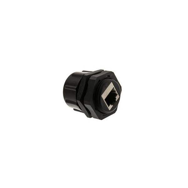 Swe-Tech 3C Shielded Outdoor Waterproof Cat6 Coupler, RJ45 Female to Female, With Cap, Wall Plate Mount - FWT30X8-72000