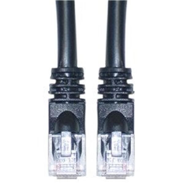Cable Ethernet Cat6 Negro de 100 pies con Bota Moldeada y Protección Snagless - CableWholesale 10X8-022HD