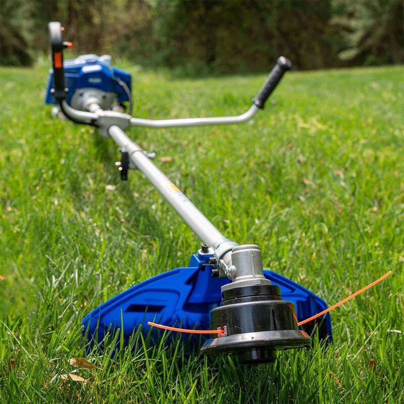 WILD BADGER POWER 52 cc Gas 2-Stroke 2-in-1 Brush Cutter and String Hand Held Trimmer - WBP52BCI