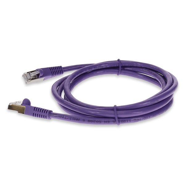 Add-On 3FT RJ-45 MALE TO RJ-45 MALE SHIELDED STRAIGHT PURPLE CAT6 STP COPPER - ADD-3FCAT6S-PE