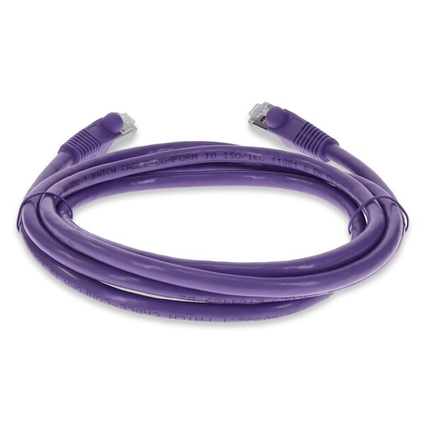 Add-On 3FT RJ-45 MALE TO RJ-45 MALE SHIELDED STRAIGHT PURPLE CAT6 STP COPPER - ADD-3FCAT6S-PE