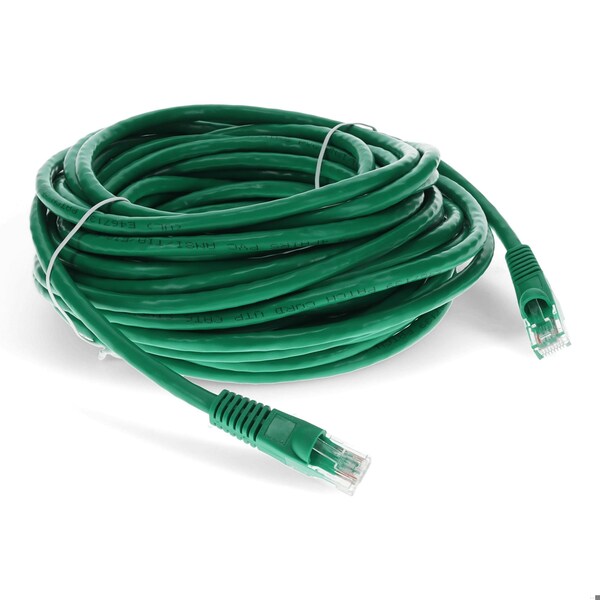 Add-On 17FT RJ-45 MALE TO RJ-45 MALE CAT6 STRAIGHT MICROBOOT, SNAGLESS GREEN - ADD-17FCAT6-GN