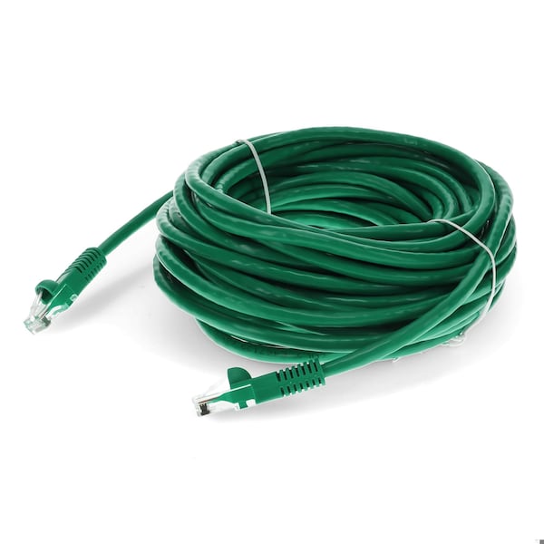 Add-On 17FT RJ-45 MALE TO RJ-45 MALE CAT6 STRAIGHT MICROBOOT, SNAGLESS GREEN - ADD-17FCAT6-GN