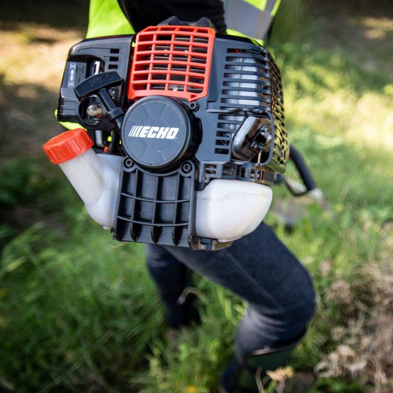 ECHO 42.7 cc Gas 2-Stroke Straight Shaft Pro String Trimmer with 20 in. Cutting Swath and High Capacity Speed-Feed 500 Head - SRM-410X