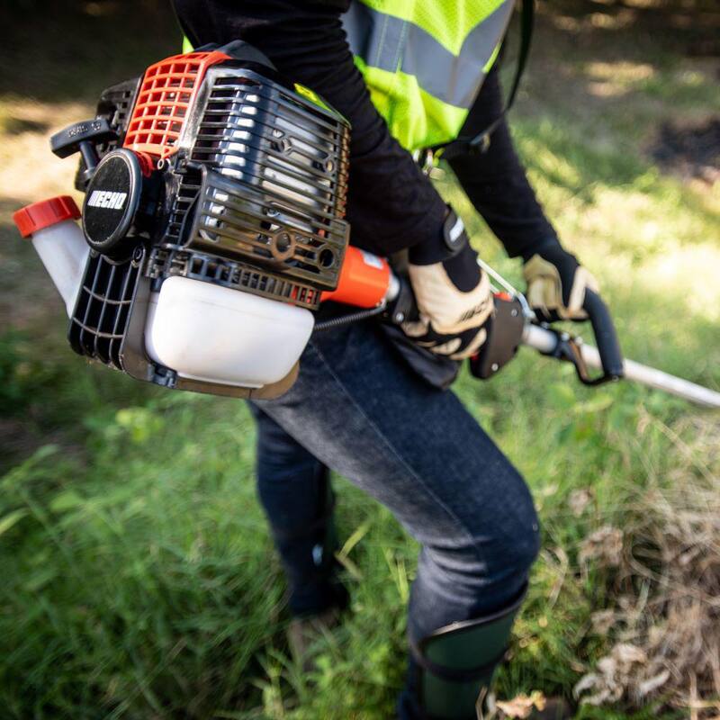 ECHO 42.7 cc Gas 2-Stroke Straight Shaft Pro String Trimmer with 20 in. Cutting Swath and High Capacity Speed-Feed 500 Head - SRM-410X