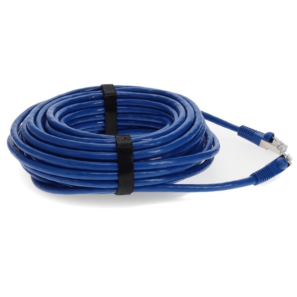 Adaptador 40FT RJ-45 MACHO A RJ-45 MACHO RECTO AZUL CAT7 S/FTP COBRE PVC PATC - ADD-40FCAT7-BE