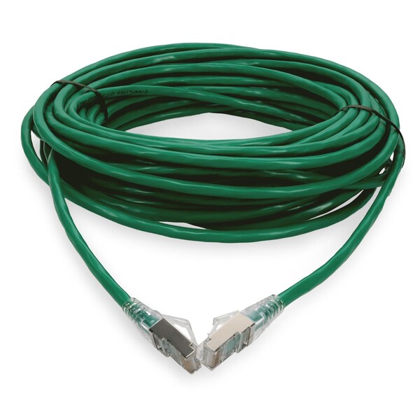 Add-On 12FT RJ-45 MALE TO RJ-45 MALE GREEN CAT6 STP PVC COPPER TAA COMPLIANT - ADD-12FCAT6S-GN-TAA