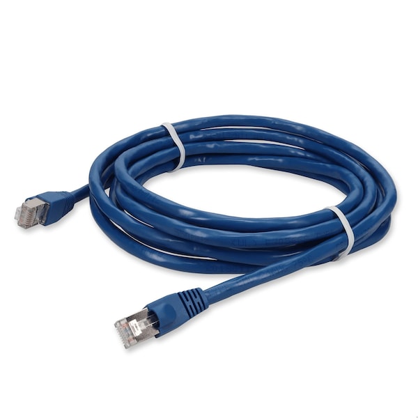 Add-On 2FT RJ-45 MALE TO RJ-45 MALE SHIELDED STRAIGHT BLUE CAT6 STP COPPER PV - ADD-2FCAT6S-BE