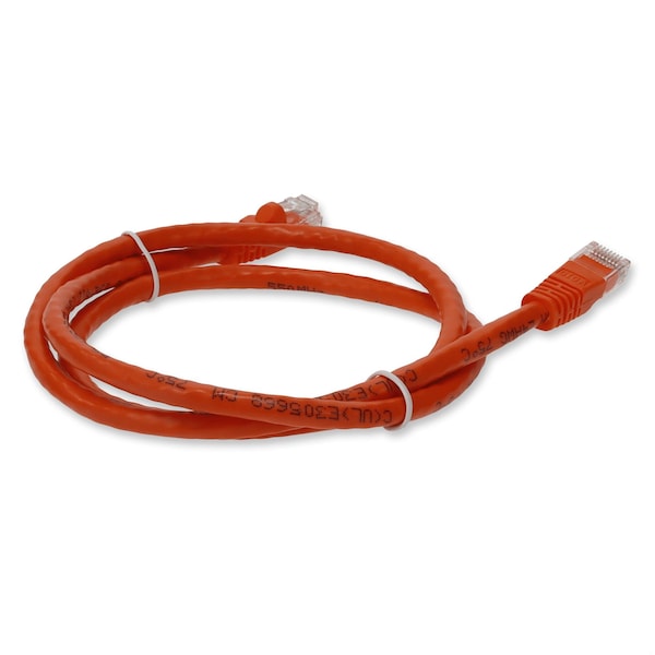 Add-On 10FT RJ-45 MALE TO RJ-45 MALE CAT6 STRAIGHT BOOTED, SNAGLESS ORANGE UT - ADD-10FCAT6-OE-TAA