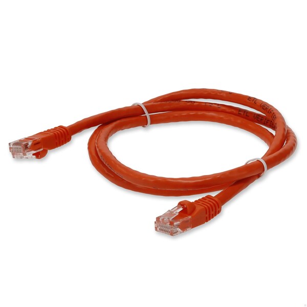 Add-On 10FT RJ-45 MALE TO RJ-45 MALE CAT6 STRAIGHT BOOTED, SNAGLESS ORANGE UT - ADD-10FCAT6-OE-TAA
