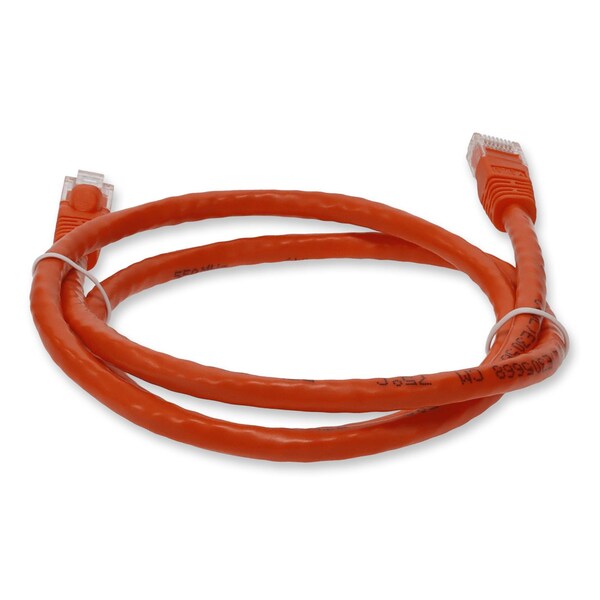 Add-On 10FT RJ-45 MALE TO RJ-45 MALE CAT6 STRAIGHT BOOTED, SNAGLESS ORANGE UT - ADD-10FCAT6-OE-TAA