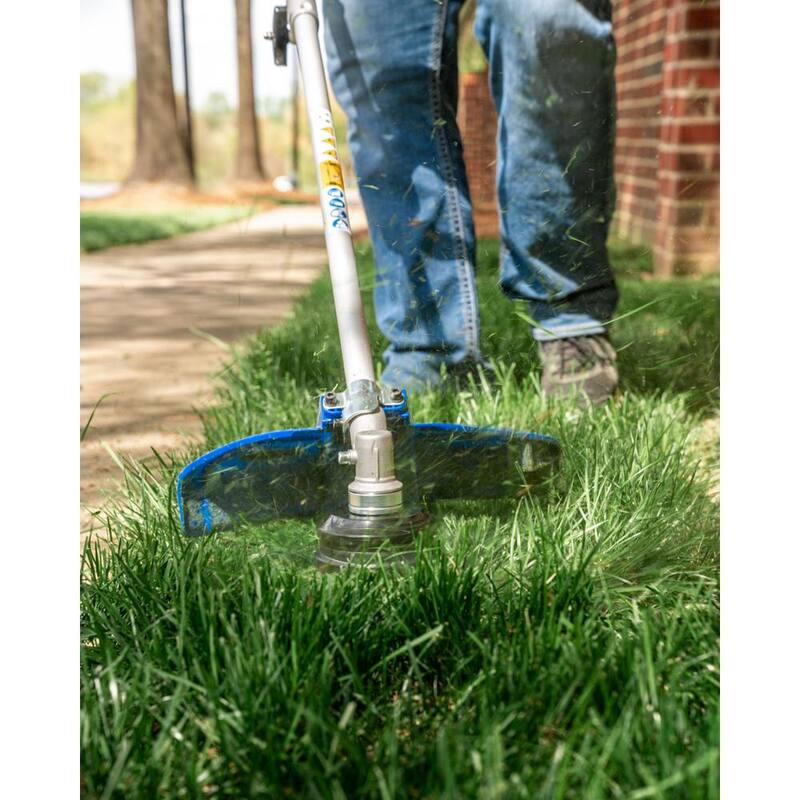 WILD BADGER POWER 31 cc Gas 4-Stroke 2-in-1 Straight Shaft Grass Hand Held Trimmer with Brush Cutter Blade and Bonus Harness - WBP31BCF