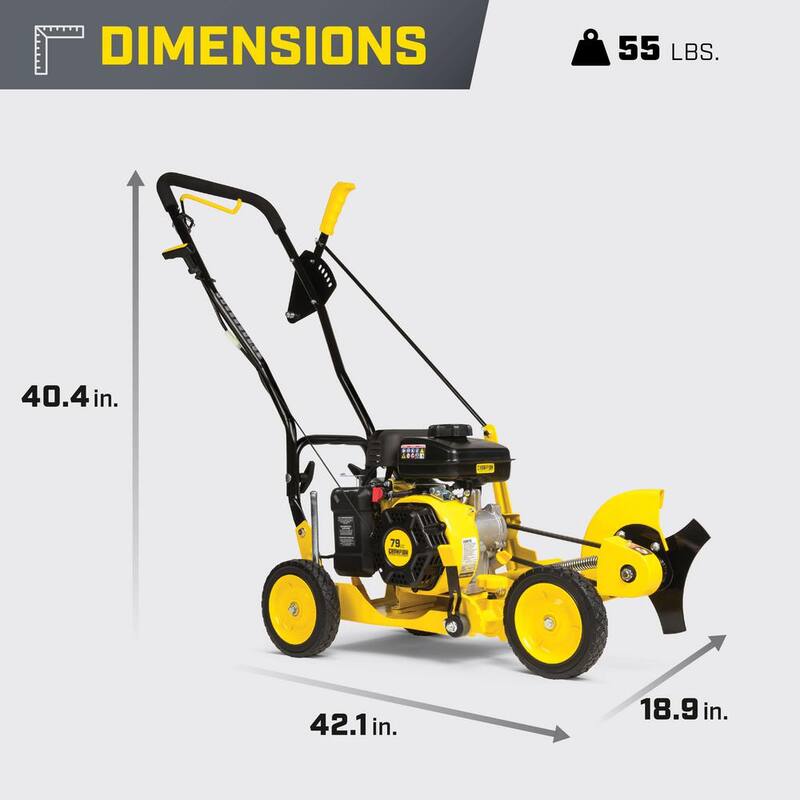 Champion Power Equipment 9 in. 79 cc Gas Powered 4-Stroke Walk Behind Lawn Edger - 201465