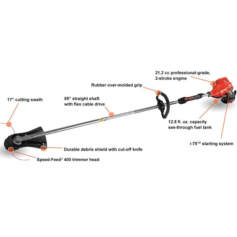 ECHO 21.2 cc Gas 2-Stroke Straight Shaft String Trimmer - SRM-225I