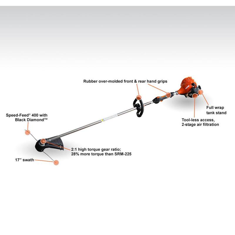 ECHO 21.2 cc 2-Stroke Gas Straight Shaft String Trimmer - SRM-2320T