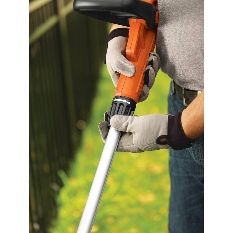 BLACK+DECKER 14 in. 6.5 AMP Corded Electric Single Line 2-in-1 String Trimmer & Lawn Edger with Automatic Feed and POWERDRIVE - GH900