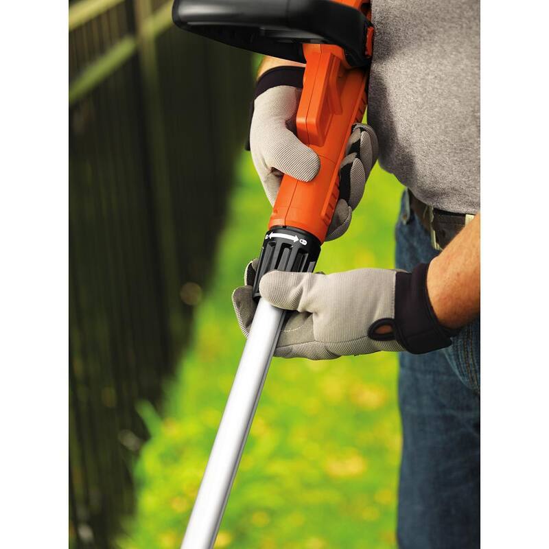 BLACK+DECKER 14 in. 6.5 AMP Corded Electric Single Line 2-in-1 String Trimmer & Lawn Edger with Automatic Feed and POWERDRIVE - GH900