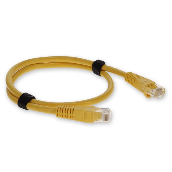 Add-On 6FT RJ-45 MALE TO RJ-45 MALE YELLOW SNAGLESS CAT6A UTP PVC COPPER PATC - ADD-6FCAT6A-YW