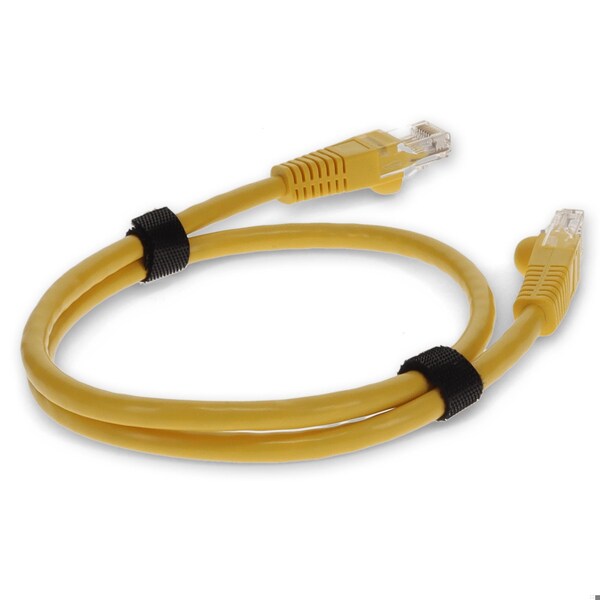 Add-On 6FT RJ-45 MALE TO RJ-45 MALE YELLOW SNAGLESS CAT6A UTP PVC COPPER PATC - ADD-6FCAT6A-YW
