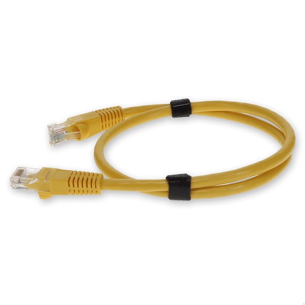 Add-On 6FT RJ-45 MALE TO RJ-45 MALE YELLOW SNAGLESS CAT6A UTP PVC COPPER PATC - ADD-6FCAT6A-YW