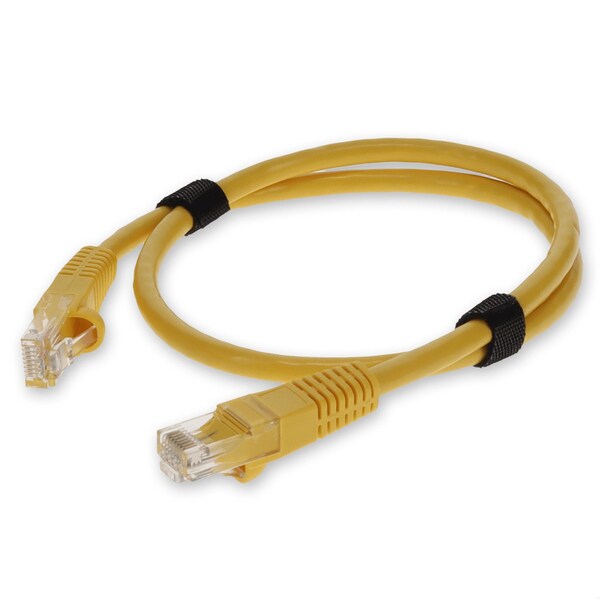 Add-On 6FT RJ-45 MALE TO RJ-45 MALE YELLOW SNAGLESS CAT6A UTP PVC COPPER PATC - ADD-6FCAT6A-YW