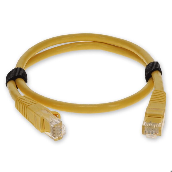 Add-On 6FT RJ-45 MALE TO RJ-45 MALE YELLOW SNAGLESS CAT6A UTP PVC COPPER PATC - ADD-6FCAT6A-YW