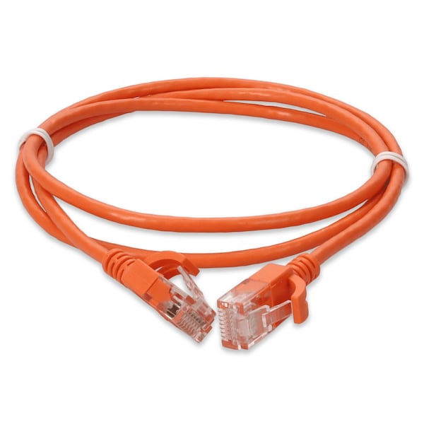 Add-On 3FT RJ-45 M/M CAT6A ORANGE CU PVC CBL - ADD-3FSLCAT6A-OE