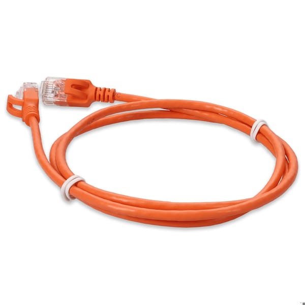 Add-On 3FT RJ-45 M/M CAT6A ORANGE CU PVC CBL - ADD-3FSLCAT6A-OE