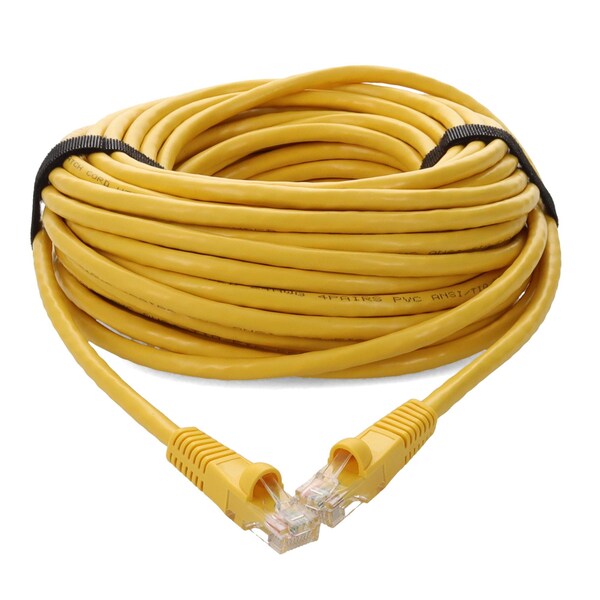 Add-On 30FT RJ-45 MALE TO RJ-45 MALE STRAIGHT YELLOW CAT6A UTP COPPER PVC PAT - ADD-30FCAT6A-YW