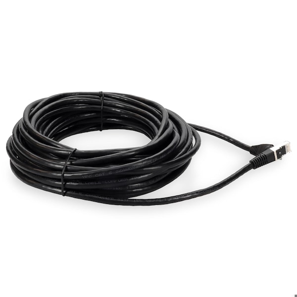 Cable de red blindado CAT6 STP de cobre negro recto de 25FT RJ-45 macho a RJ-45 macho - ADD-25FCAT6S-BK